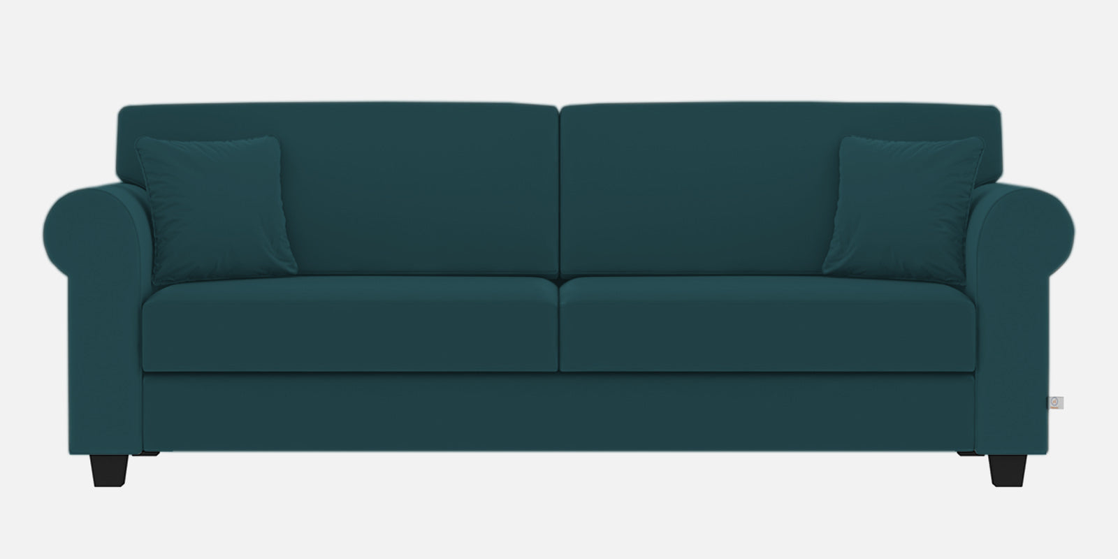 Numonk Velvet 3 Seater Sofa In Arabian Green Colour - Febonic Living