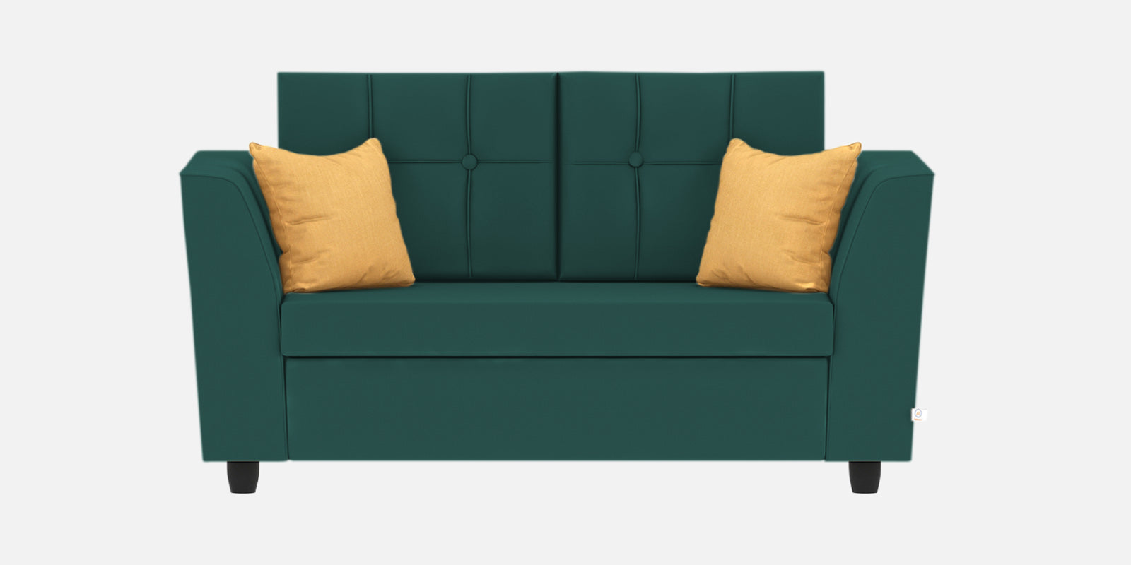 Nestin Velvet 2 Seater Sofa in Pine Green Colour