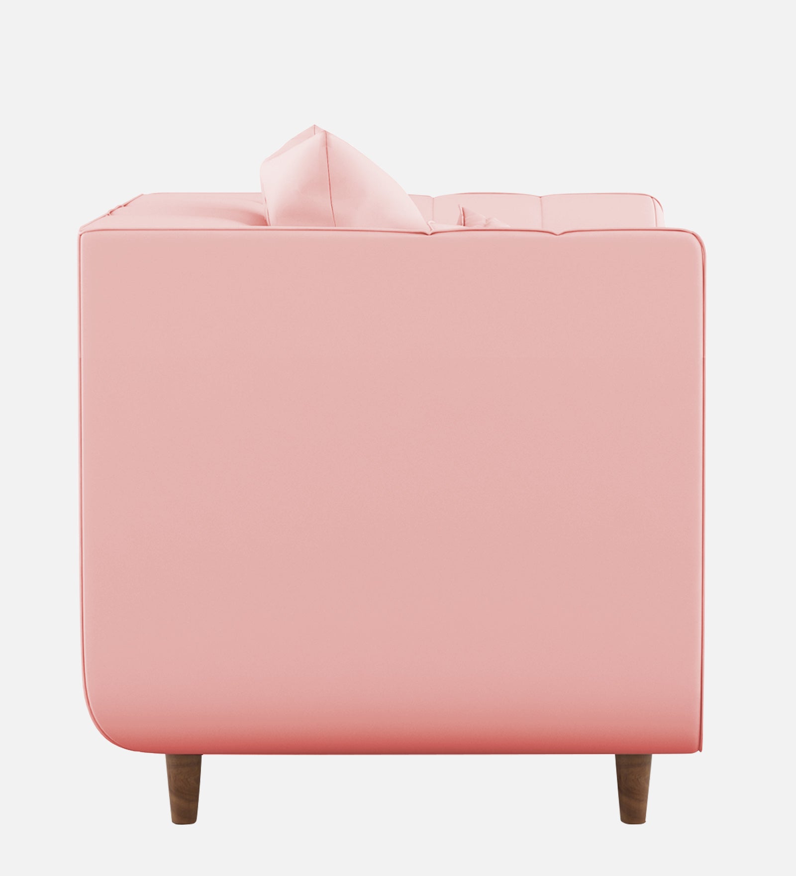 Sumo Velvet 1 Seater Sofa In Millennial Pink Colour - Febonic Living