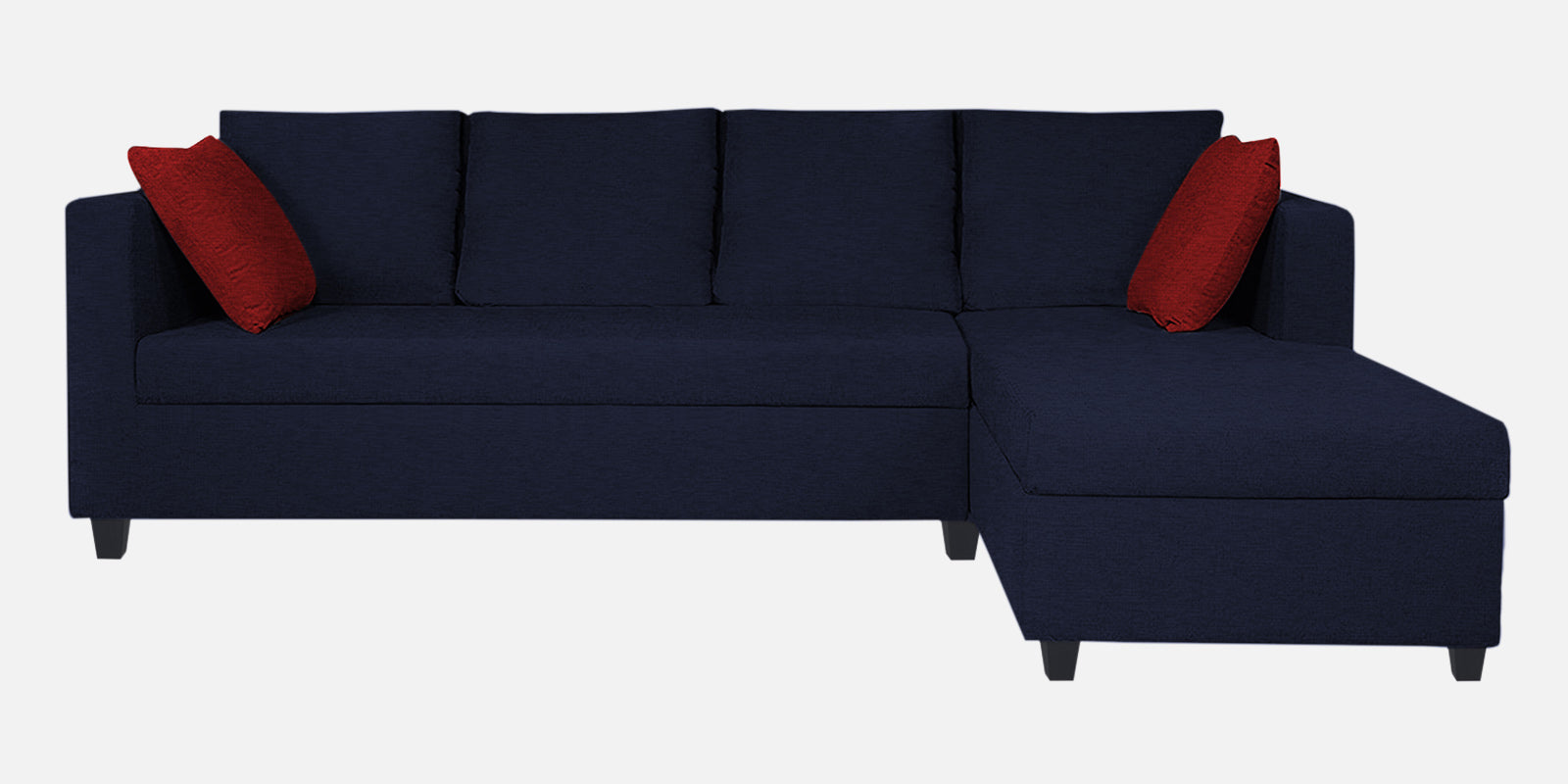 Nebula Fabric LHS Sectional Sofa (3+Lounger) In Royal Blue Colour - Febonic Living