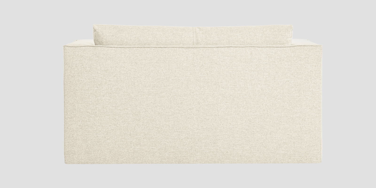 Kenia Fabric 2 Seater Foldable Sofa Cum Bed In Ivory cream Colour - Febonic Living