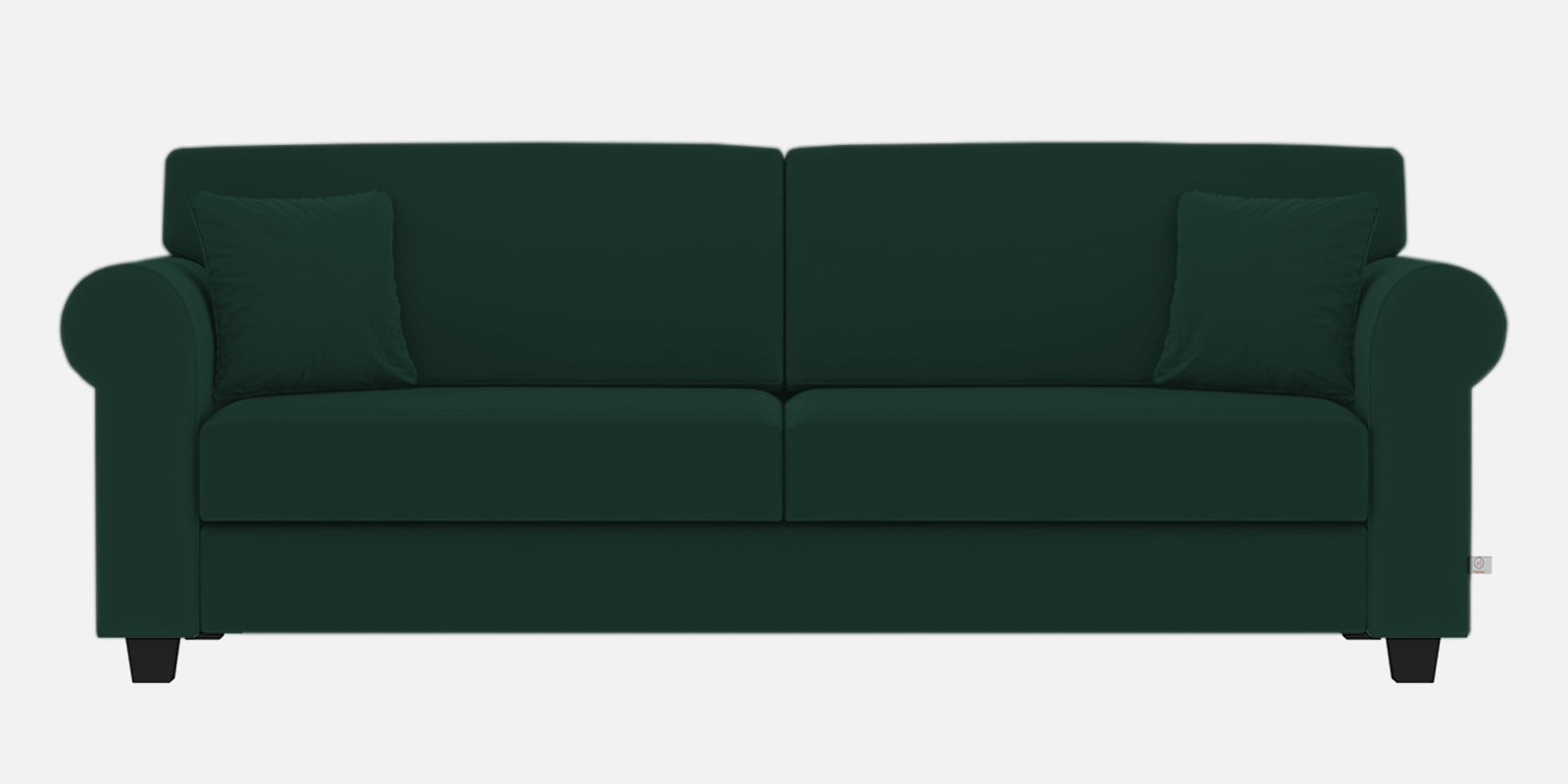 Numonk Velvet 3 Seater Sofa In Forest Green Colour - Febonic Living