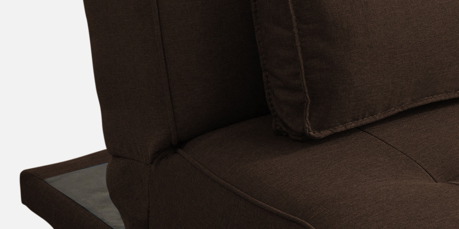 Jerry Fabric 3 Seater Convertible Sofa Cum Bed In Cidar Brown Colour - Febonic Living