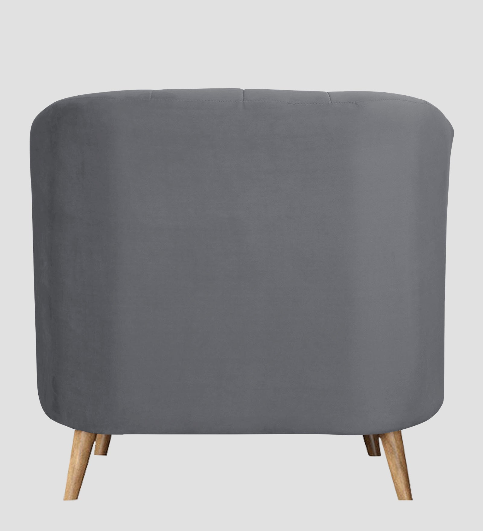 Kaylee Velvet 1 Seater Sofa In Pubble Grey Colour - Febonic Living