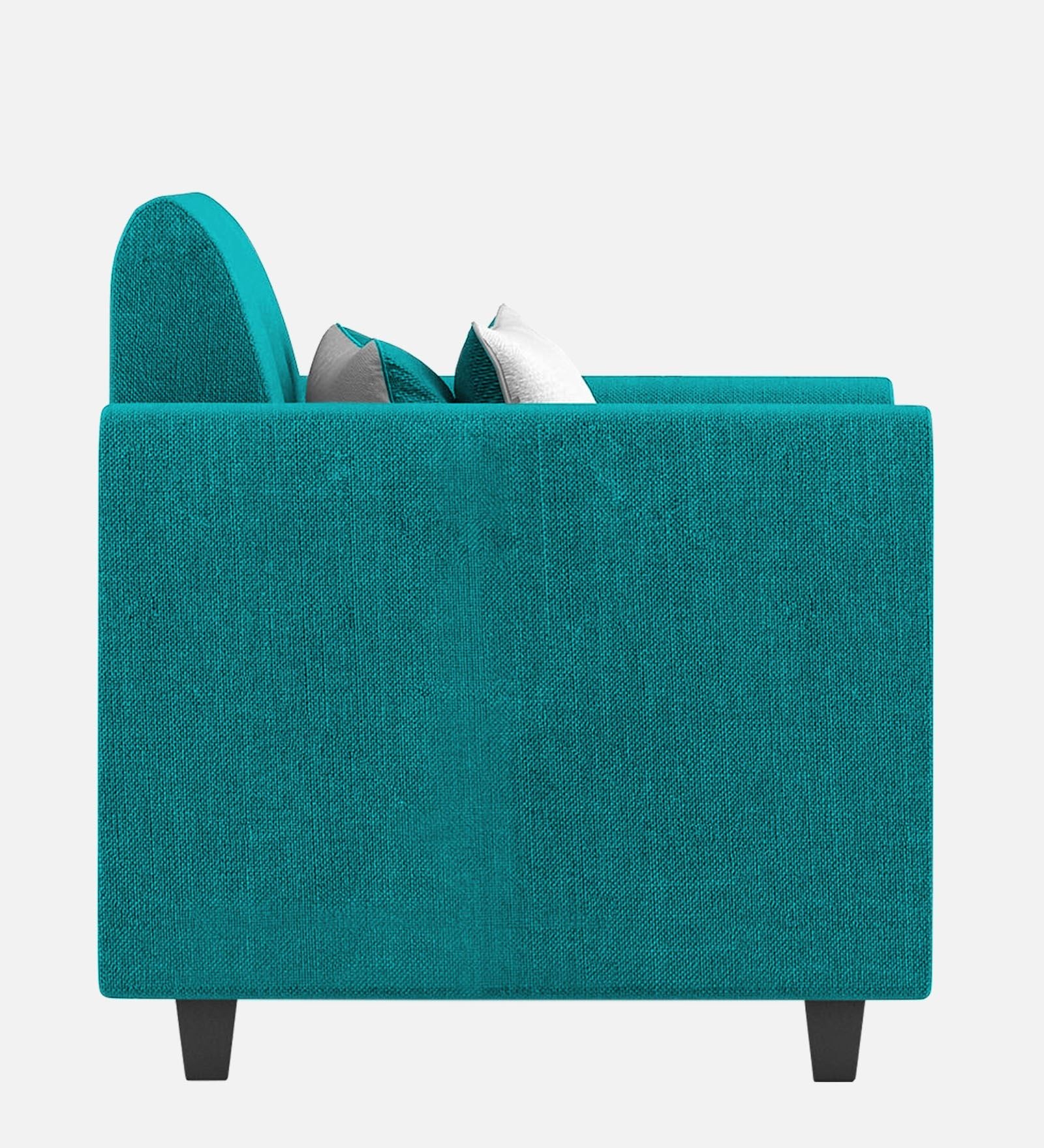 Denmark Fabric 1 Seater Sofa In Sea Green Colour - Febonic Living