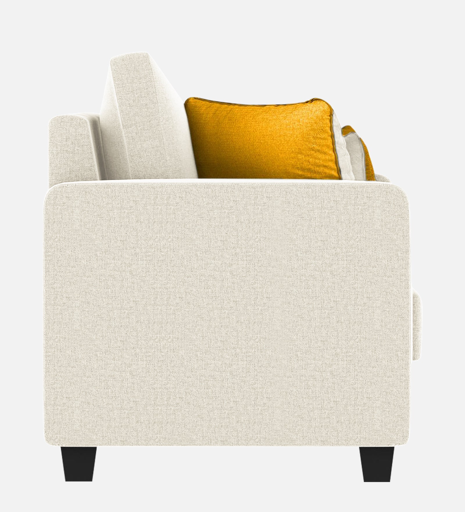 Nabi Fabric 1 Seater Sofa In Ivory cream Colour - Febonic Living