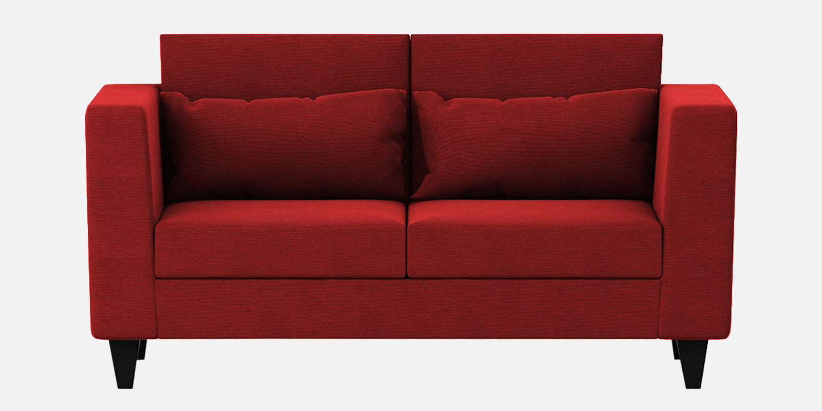 Nipul Fabric 2 Seater Sofa In Blood Maroon Colour - Febonic Living