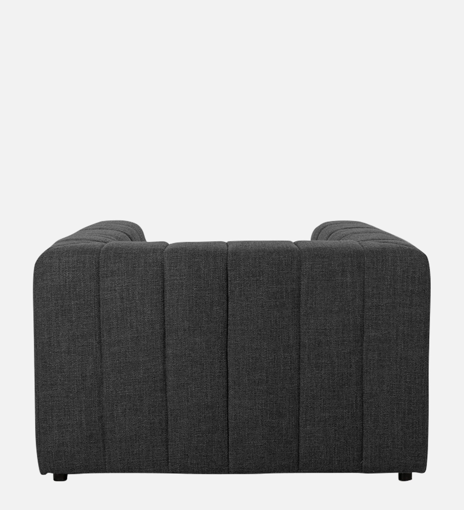 Lara Fabric 1 Seater Sofa In Charcoal Grey Colour - Febonic Living