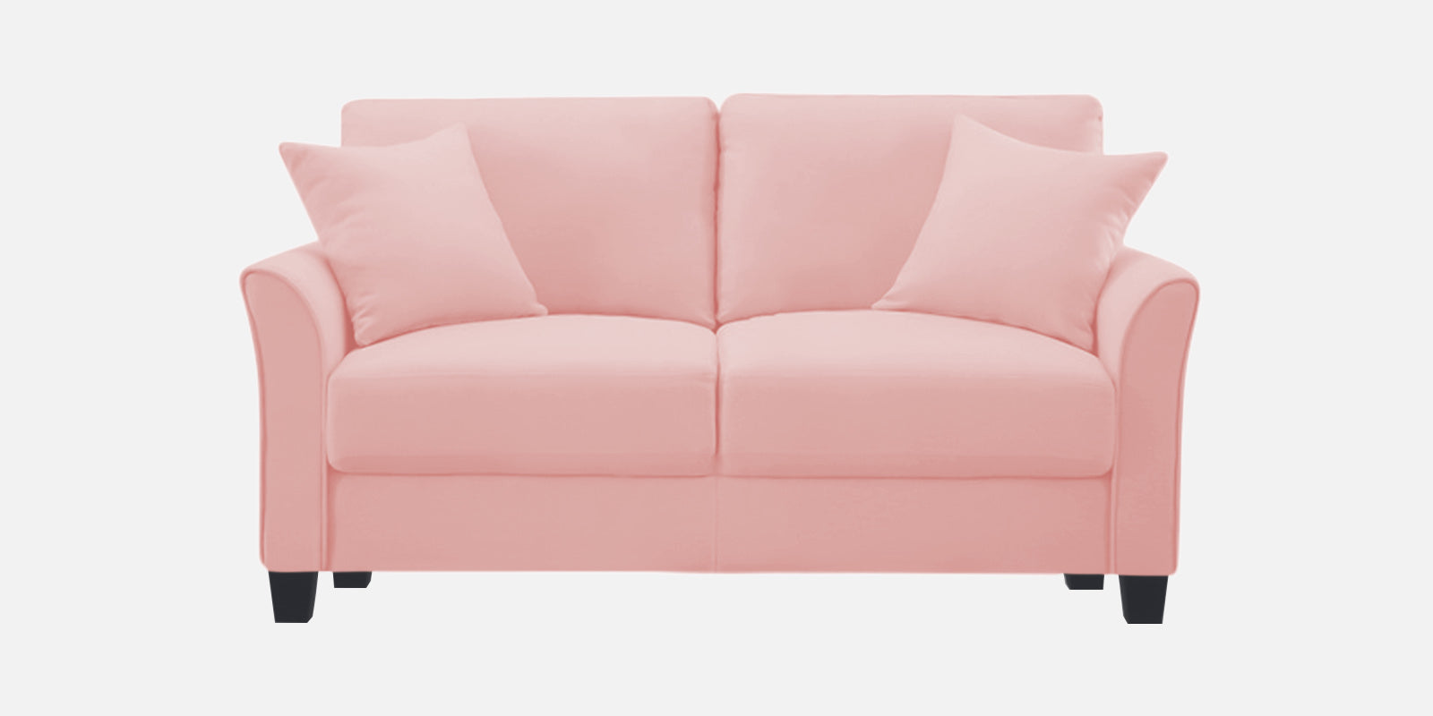 Daroo Velvet 2 Seater Sofa In Millennial Pink Colour - Febonic Living