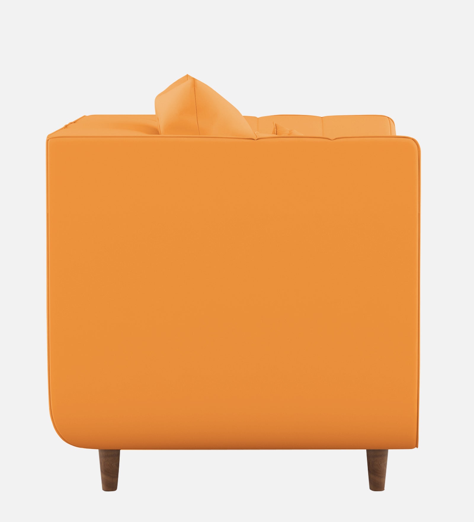 Sumo Velvet 1 Seater Sofa In Tangerine orange Colour - Febonic Living