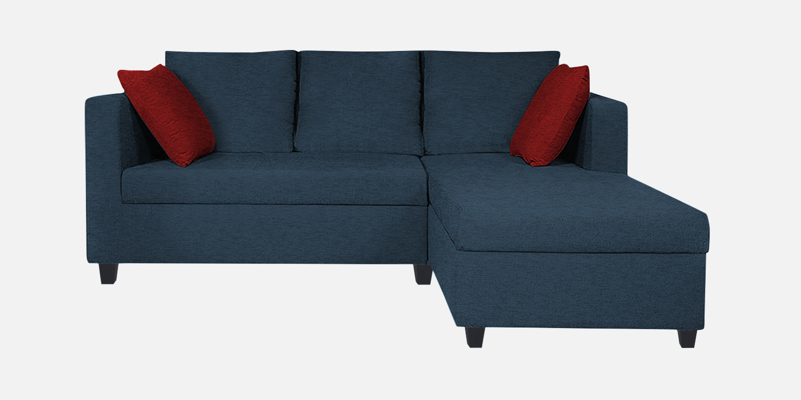 Nebula Fabric LHS Sectional Sofa (2+Lounger) In Light Blue Colour - Febonic Living