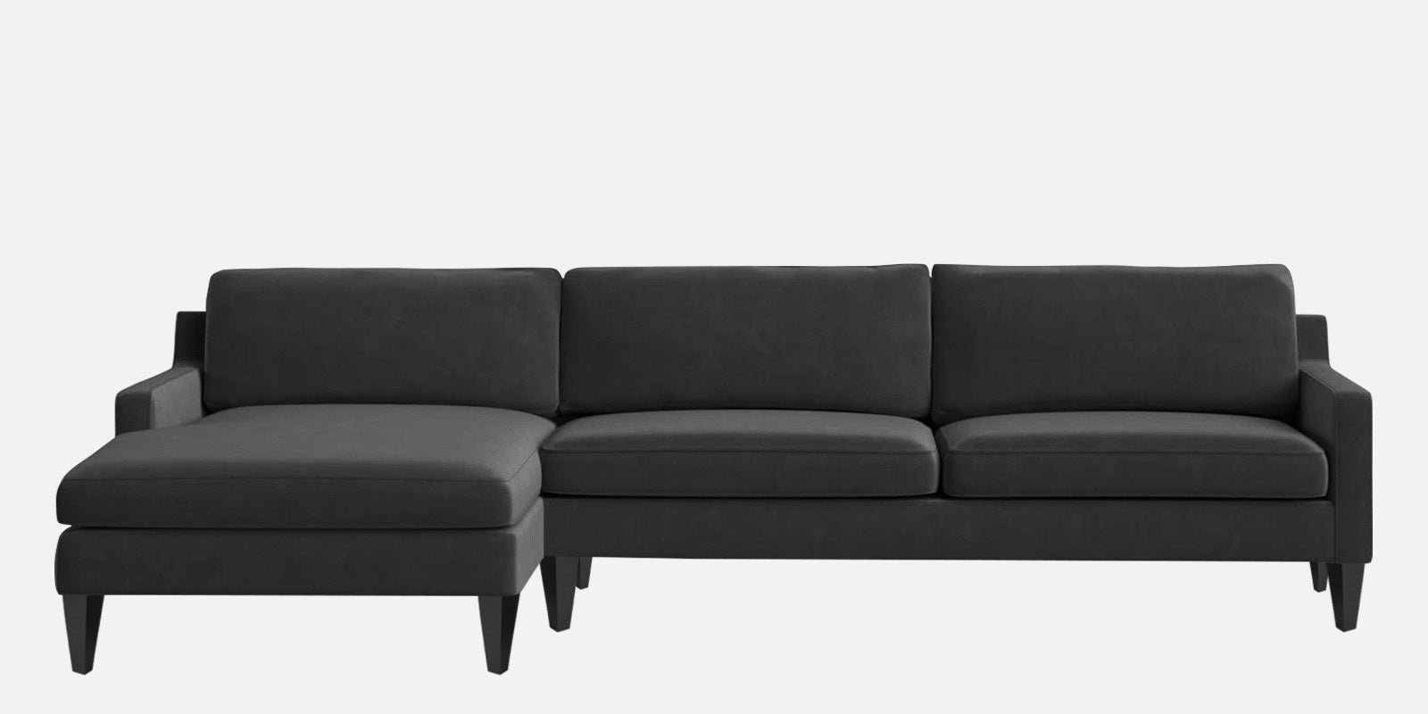 Jones Velvet RHS Sectional Sofa (3+Lounger) In Hory Grey Colour - Febonic Living
