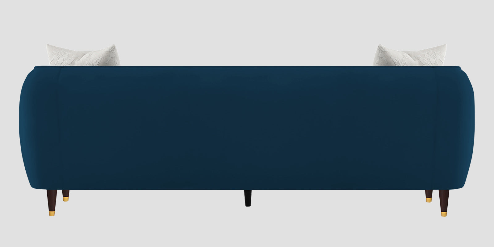 Hairo Velvet 3 Seater Sofa In Azure Blue Colour - Febonic Living