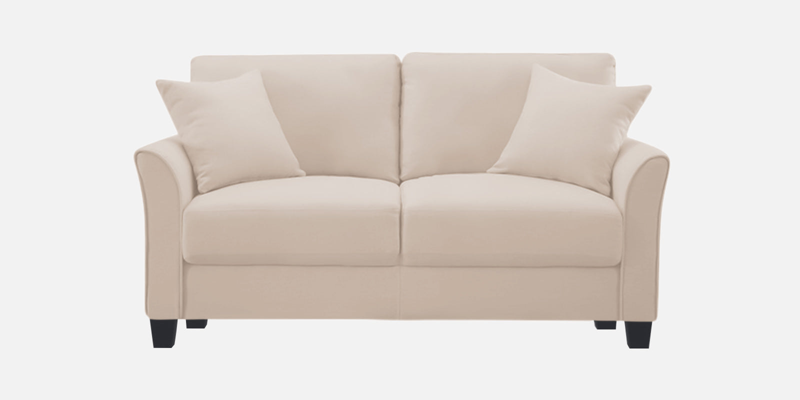 Daroo Velvet 2 Seater Sofa In Camel Beige Colour - Febonic Living