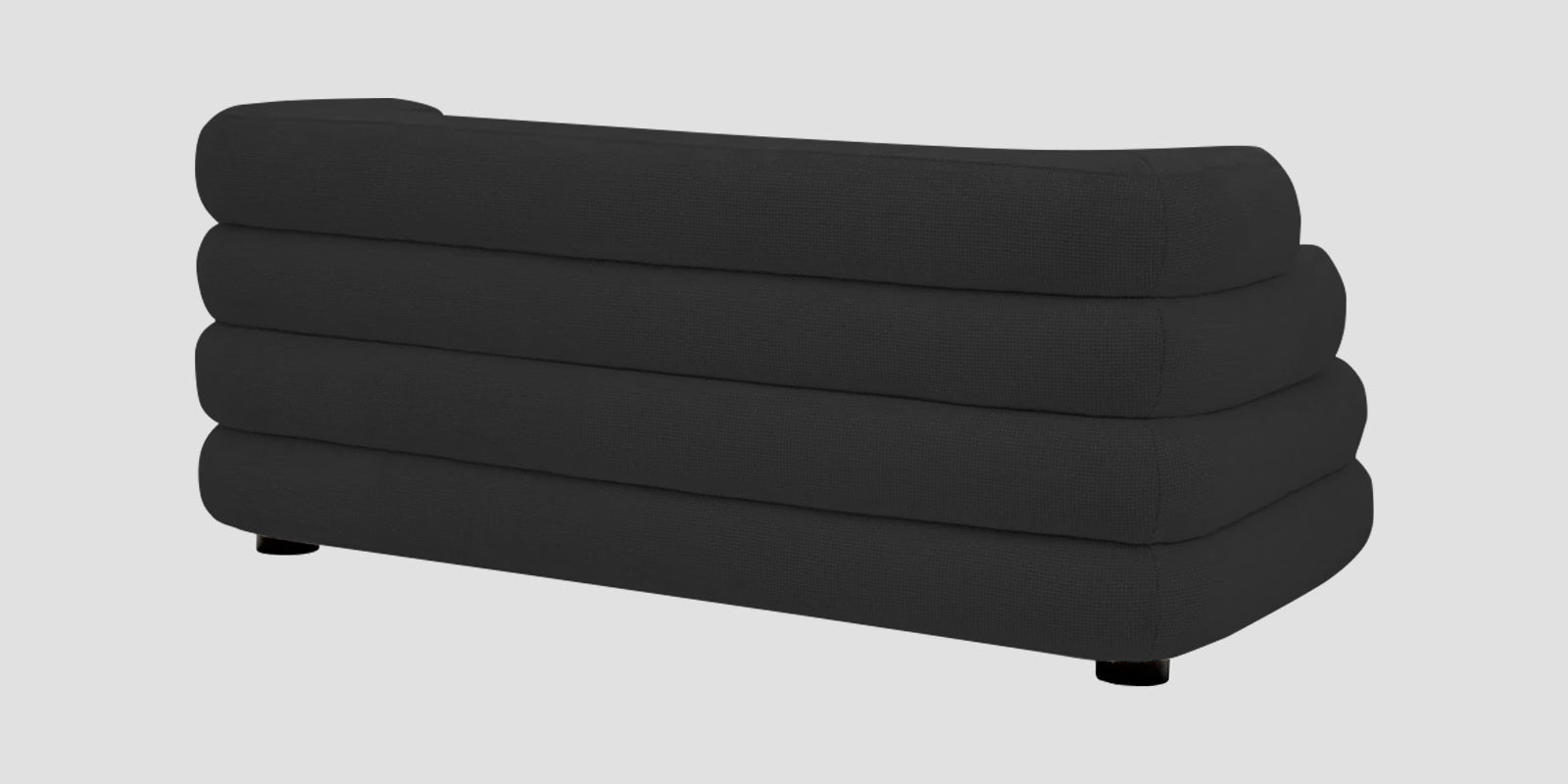 Wener Fabric 2 Seater Sofa In Bitter Black Colour - Febonic Living