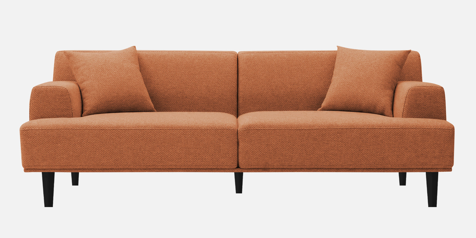 Cobby Fabric 3 Seater Sofa In Safforn Orange Colour - Febonic Living