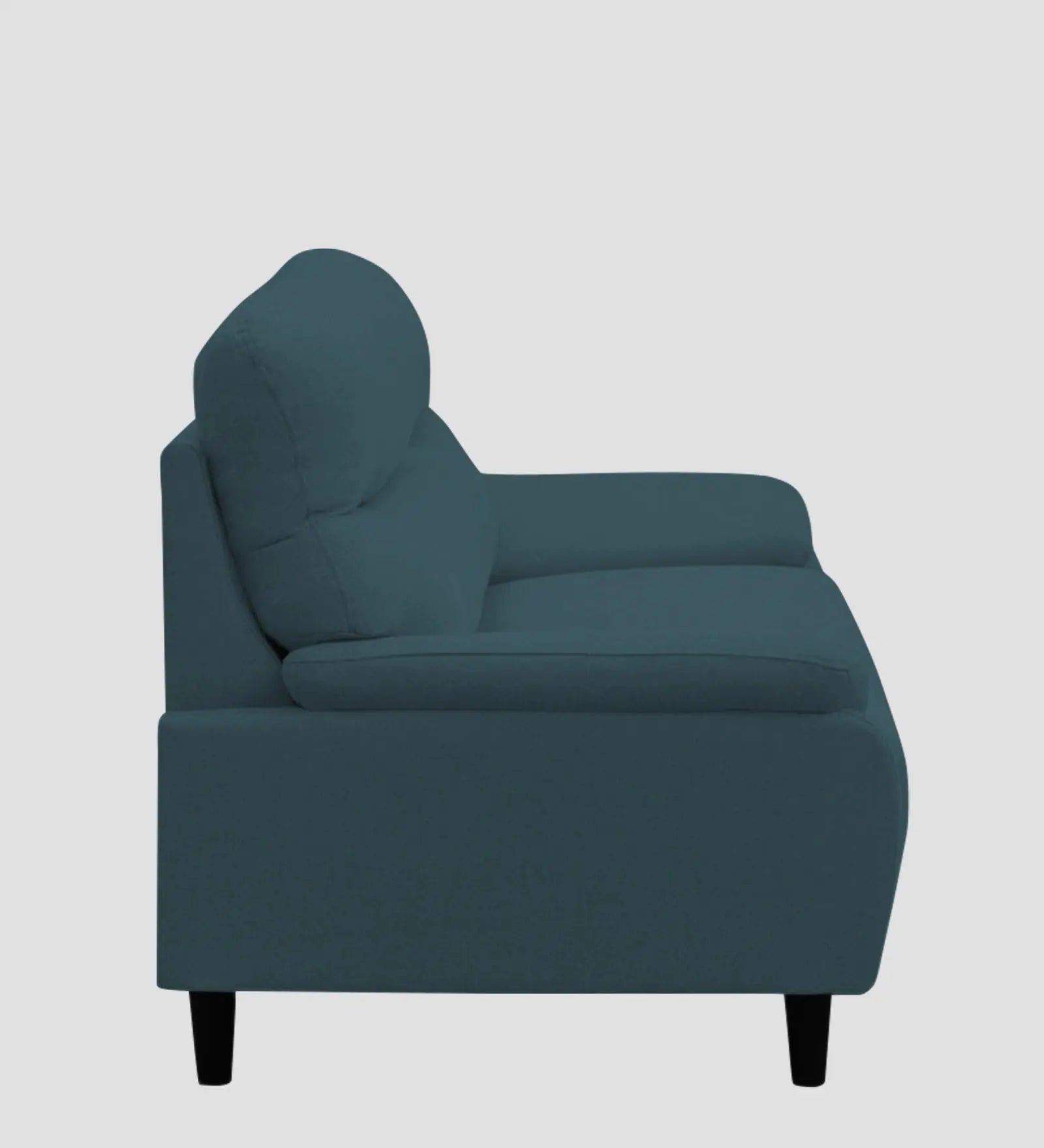 Zibby Fabric 1 Seater Sofa In Sea Blue Colour Febonic Living