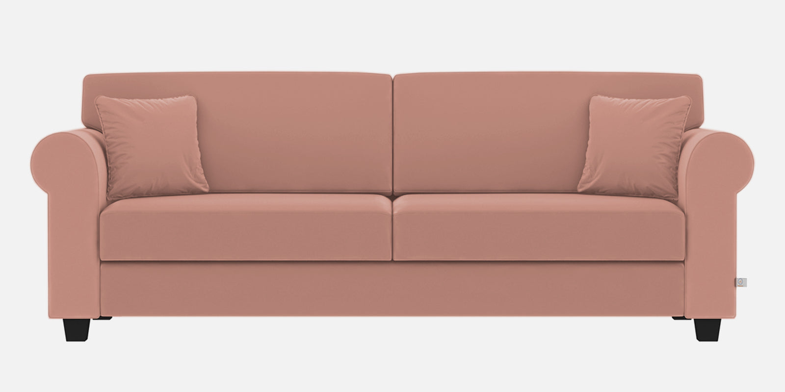 Numonk Velvet 3 Seater Sofa In Blush Pink Colour - Febonic Living