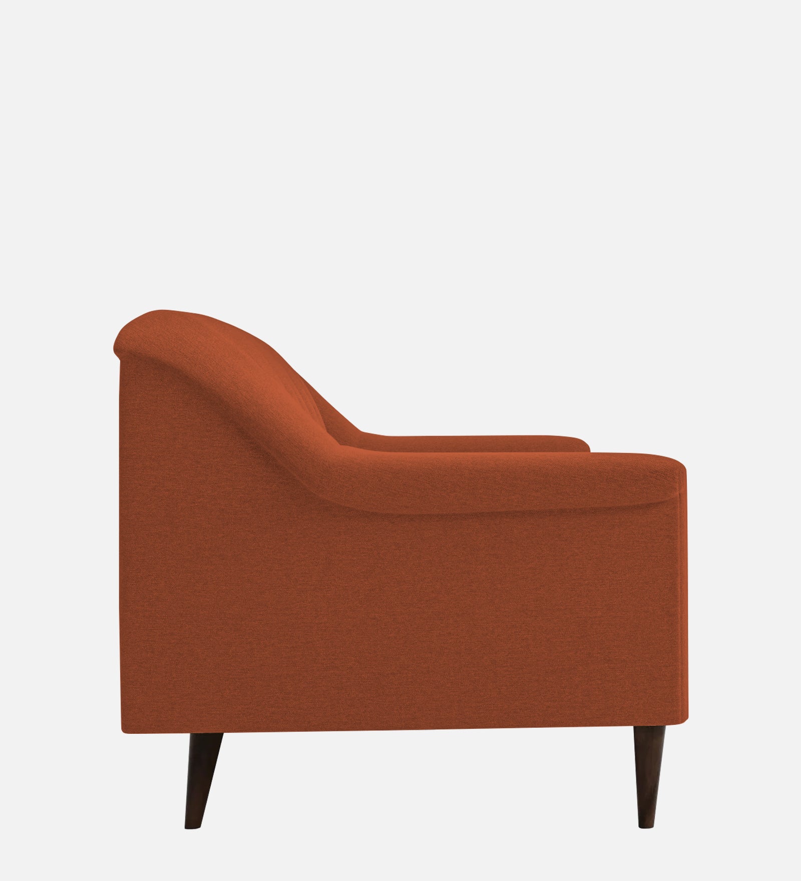 Homer Fabric 1 Seater Sofa In Royal Orange Colour - Febonic Living