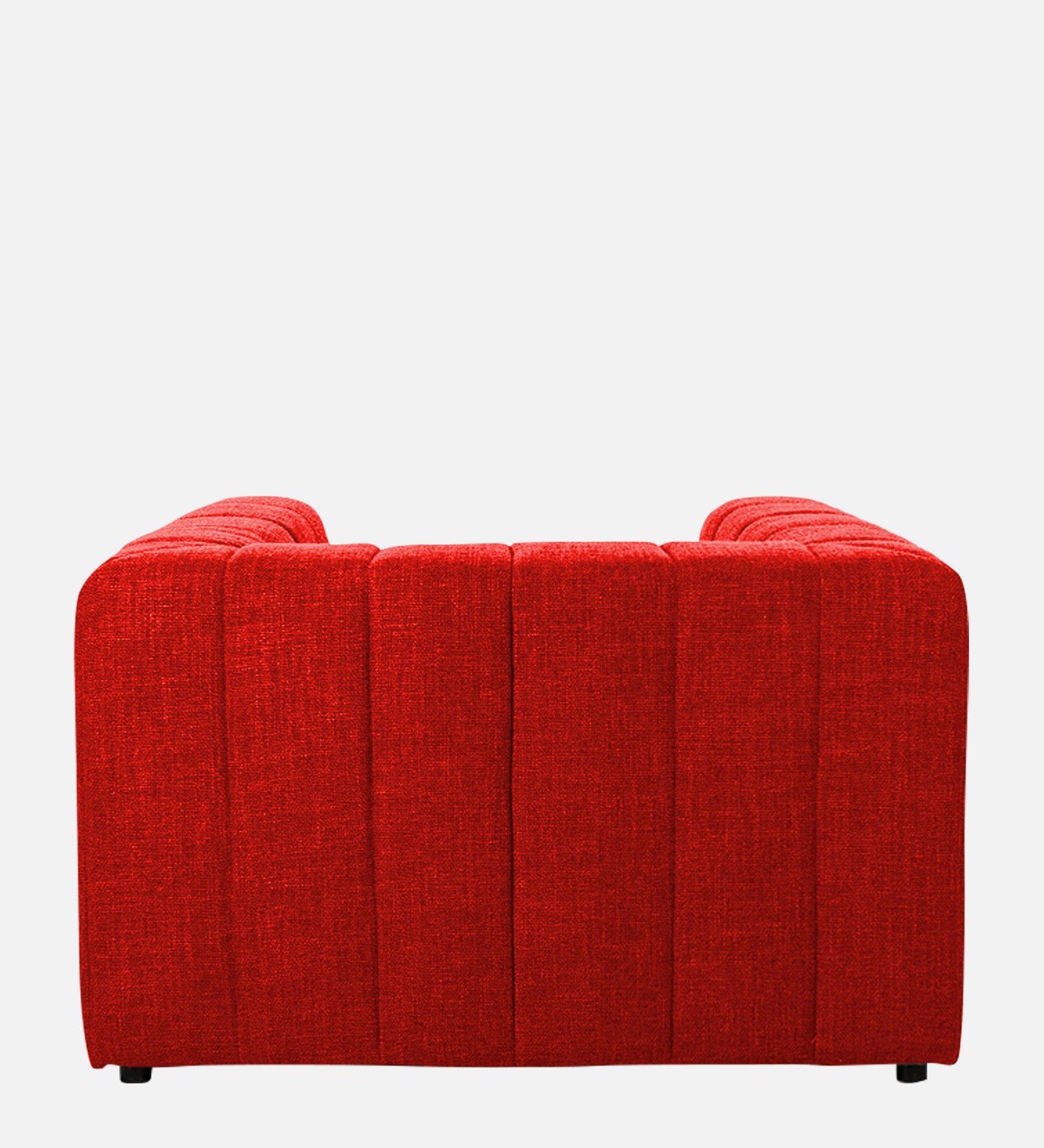 Lara Fabric 1 Seater Sofa In Ruby Red Colour - Febonic Living