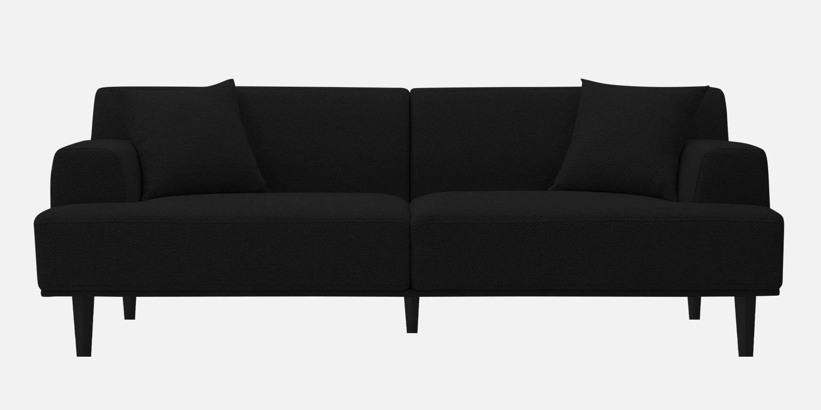 Cobby Fabric 3 Seater Sofa In Heather Black Colour - Febonic Living