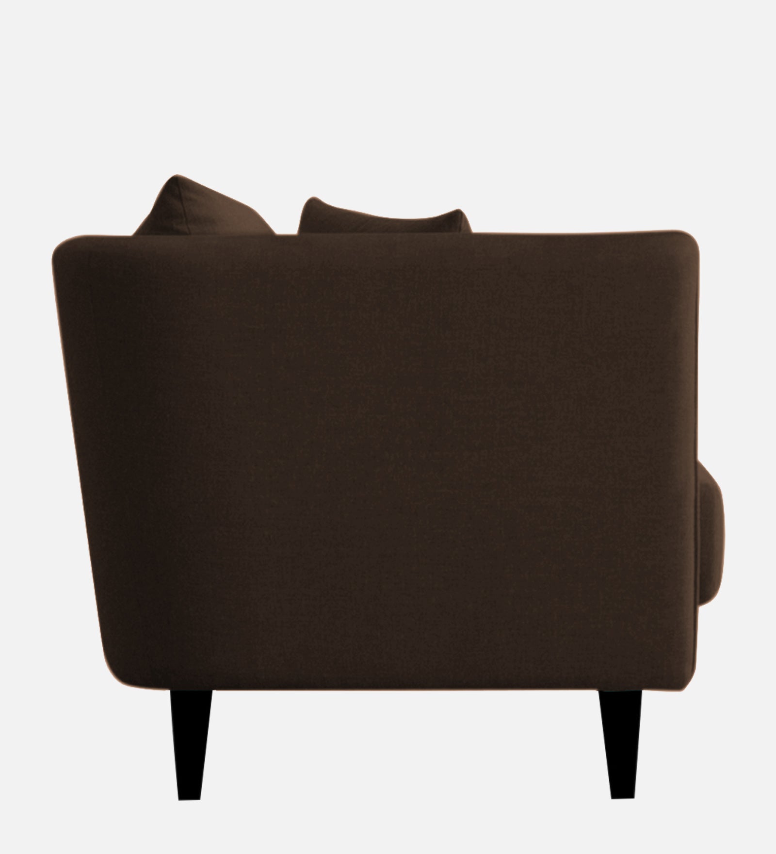 Norway Velvet 1 Seater Sofa In Chocolate Brown Colour - Febonic Living