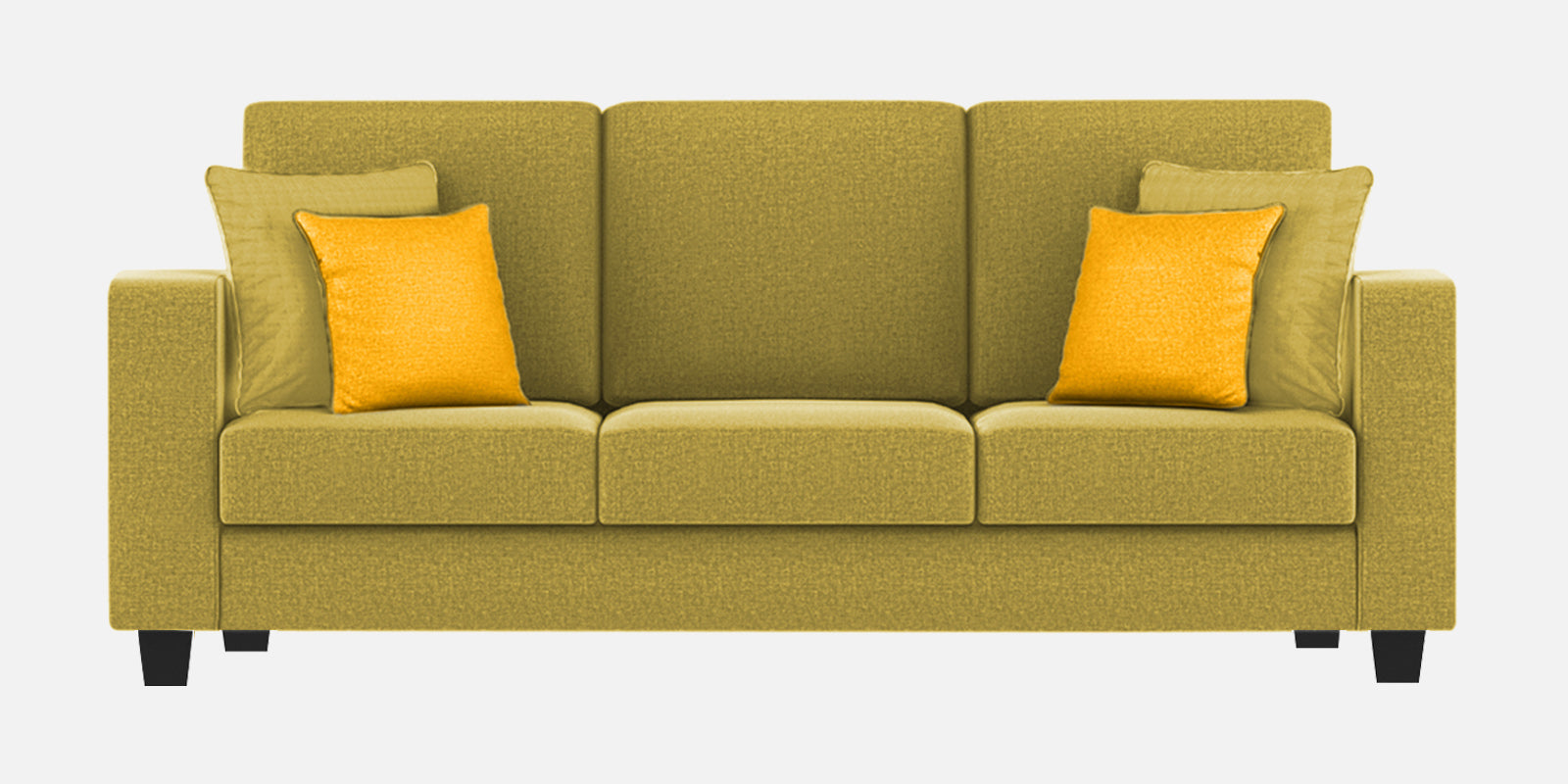 Nabi Fabric 3 Seater Sofa In Parrot Green Colour - Febonic Living