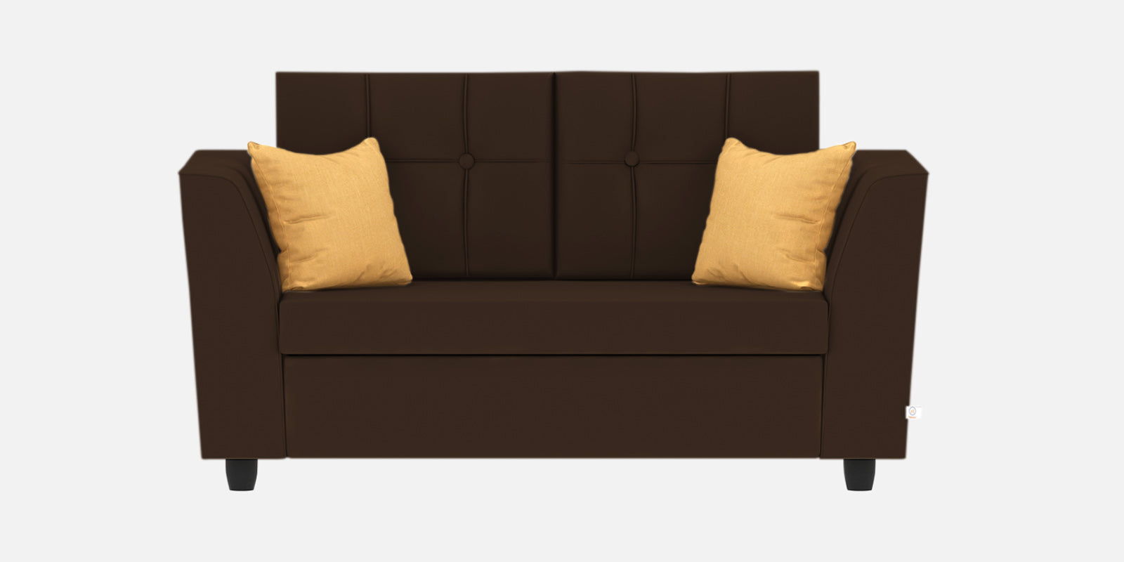 Nestin Velvet 2 Seater Sofa In Cholocate Brown Colour - Febonic Living