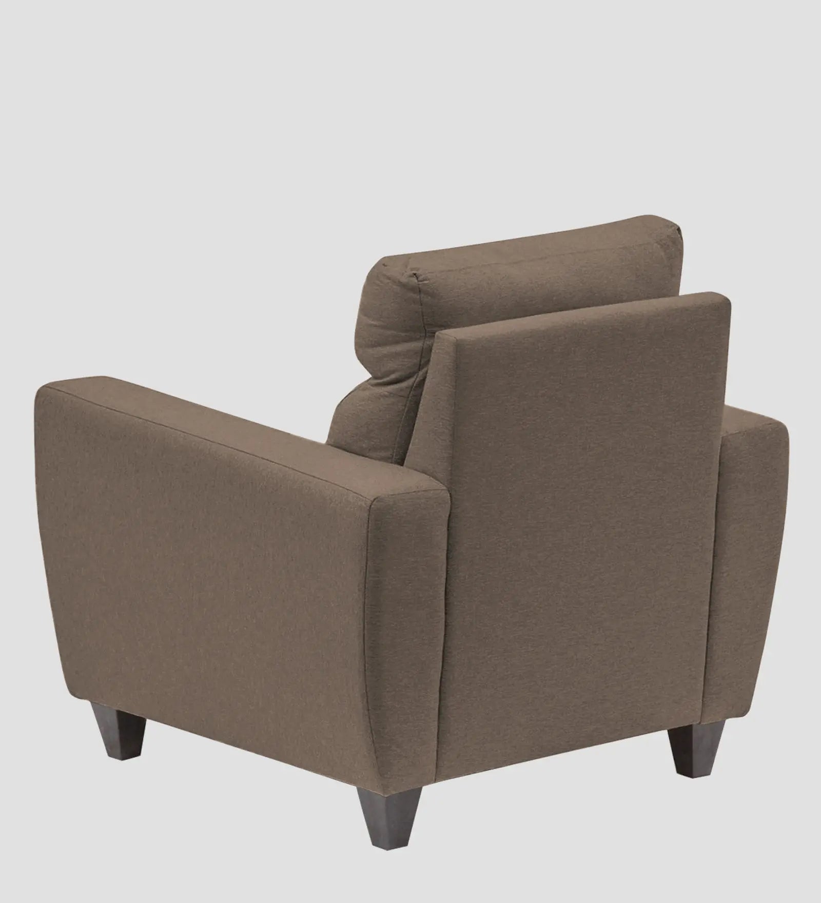 Burban Fabric 1 Seater Sofa In Nut Beige Colour Febonic Living