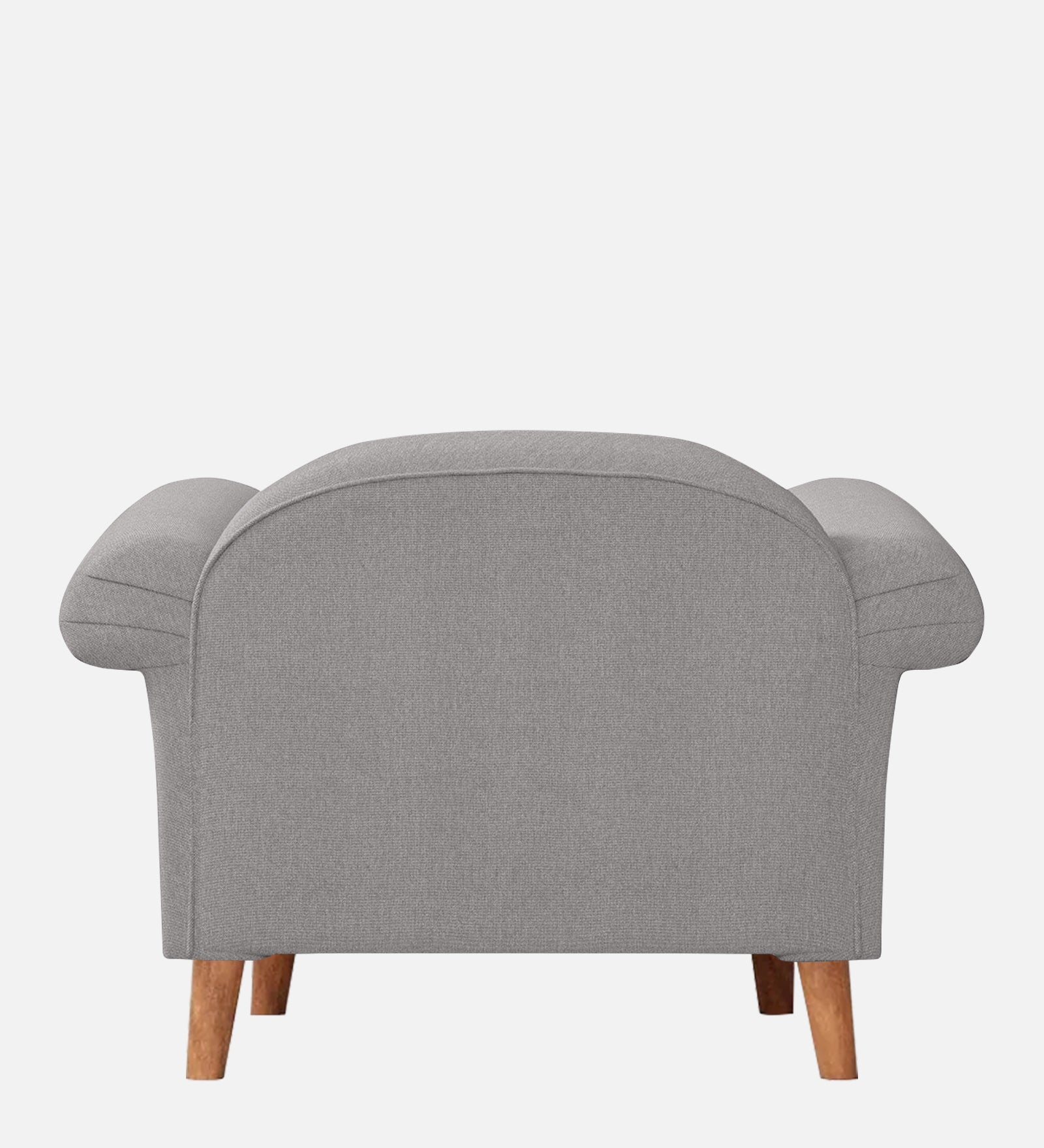 Barber Fabric 1 Seater Sofa In Silver Grey Colour - Febonic Living