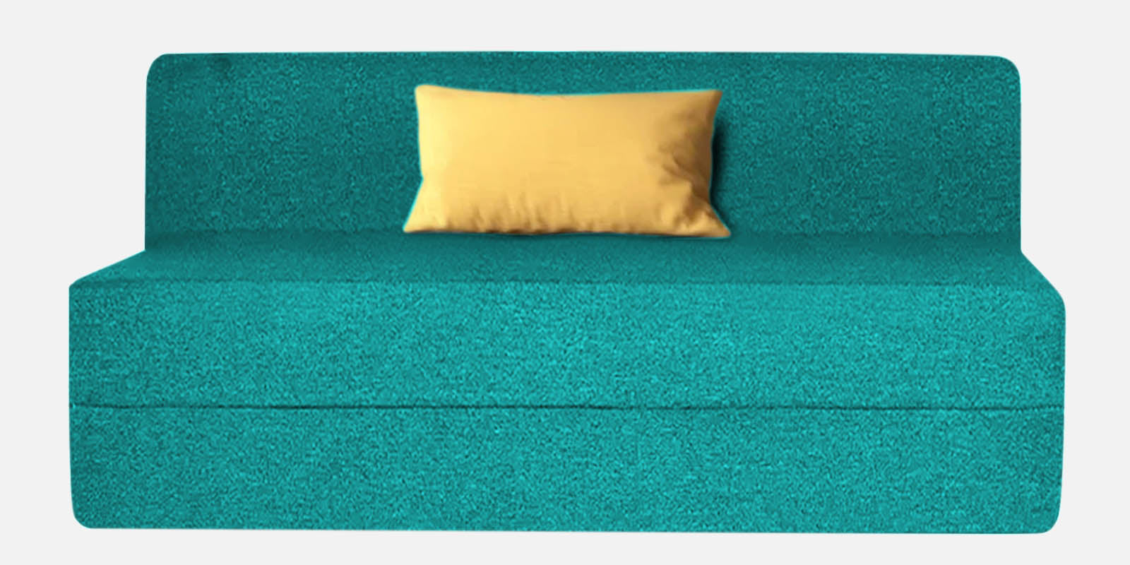 Fleepy Fabric 2 Seater Foldable Sofa Cum Bed In Sea Green Colour - Febonic Living