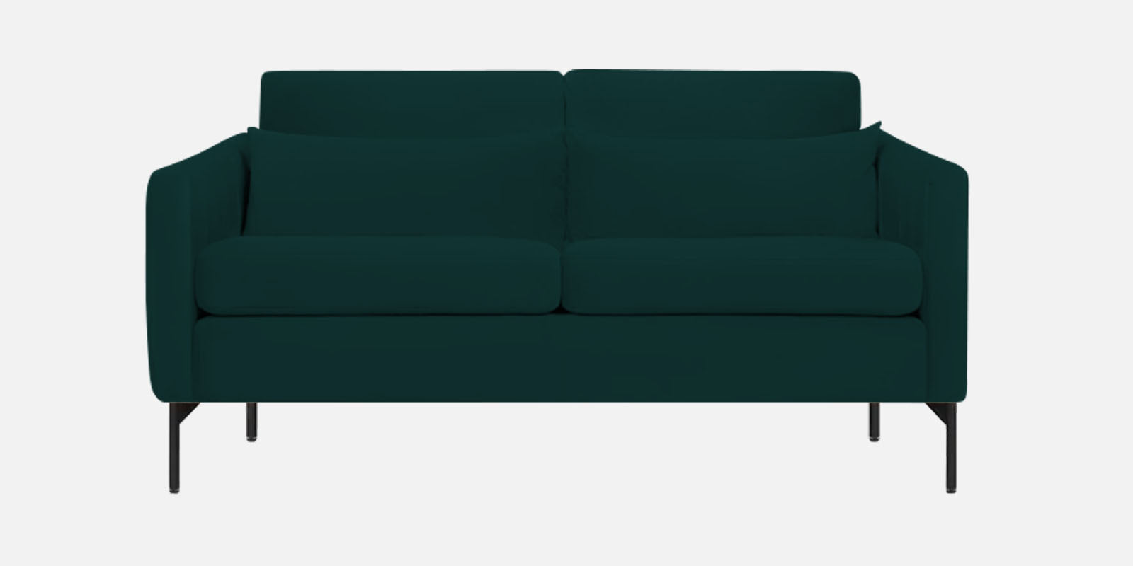 Haru Velvet 2 Seater Sofa In Forest Green Colour - Febonic Living