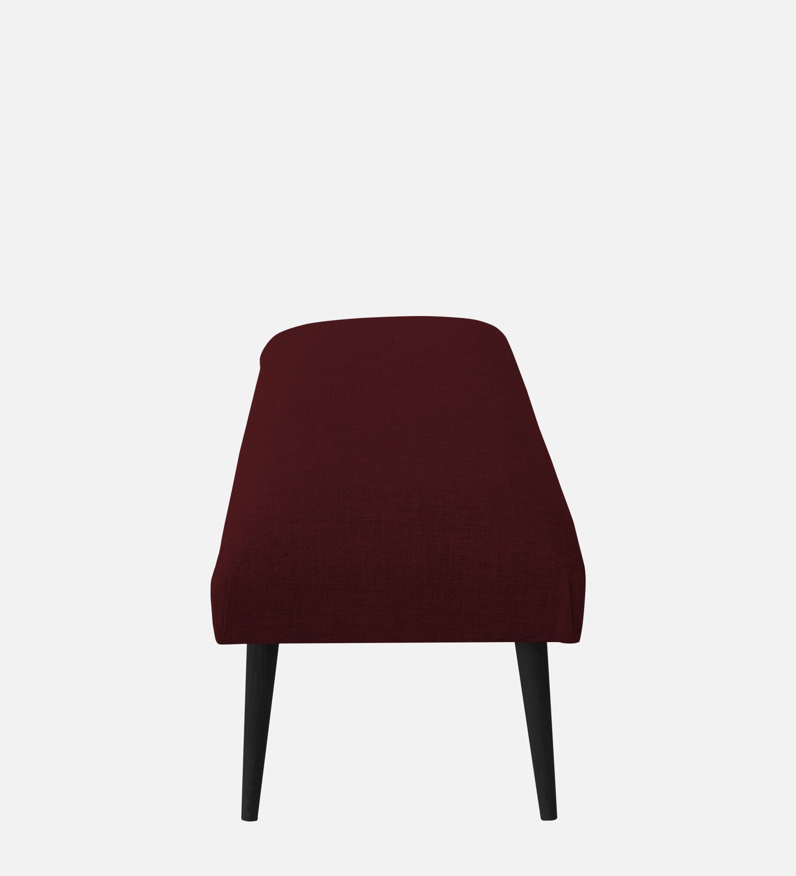 Adon Velvet Bench In Dark Maroon Colour - Febonic Living
