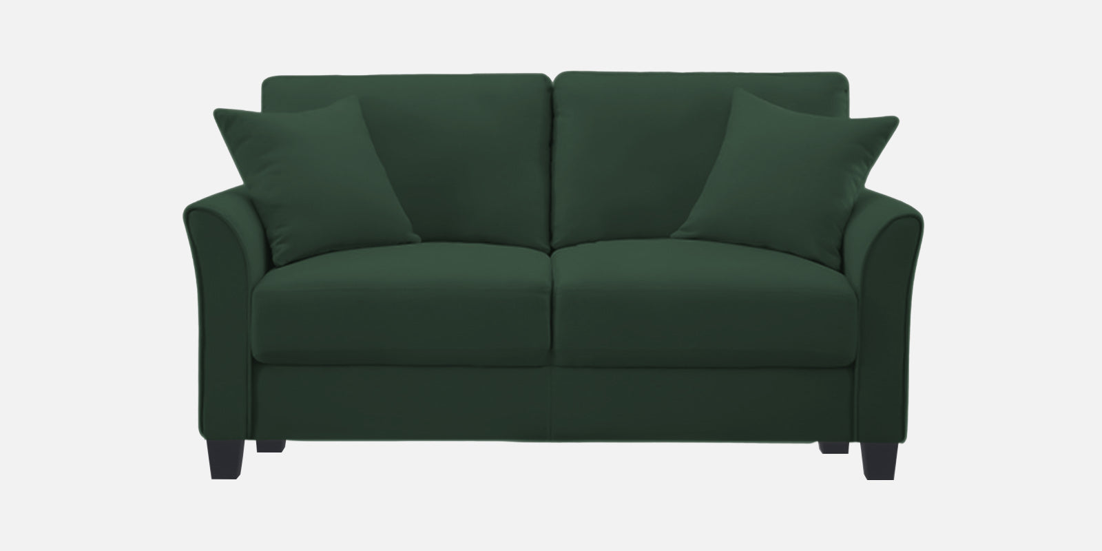 Daroo Velvet 2 Seater Sofa In Amazon Green Colour - Febonic Living