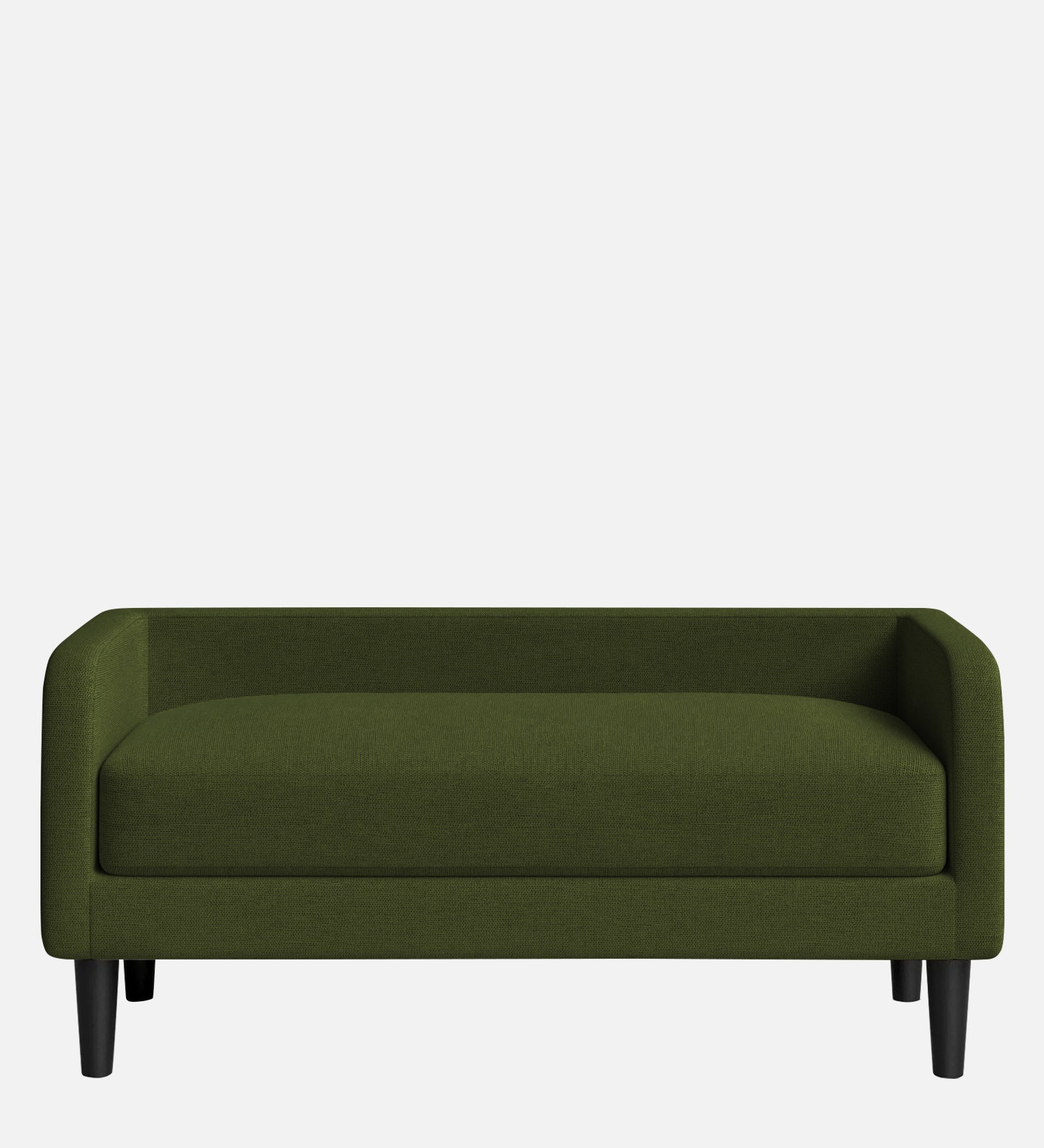 Maya Fabric Bench In Olive Green Colour - Febonic Living