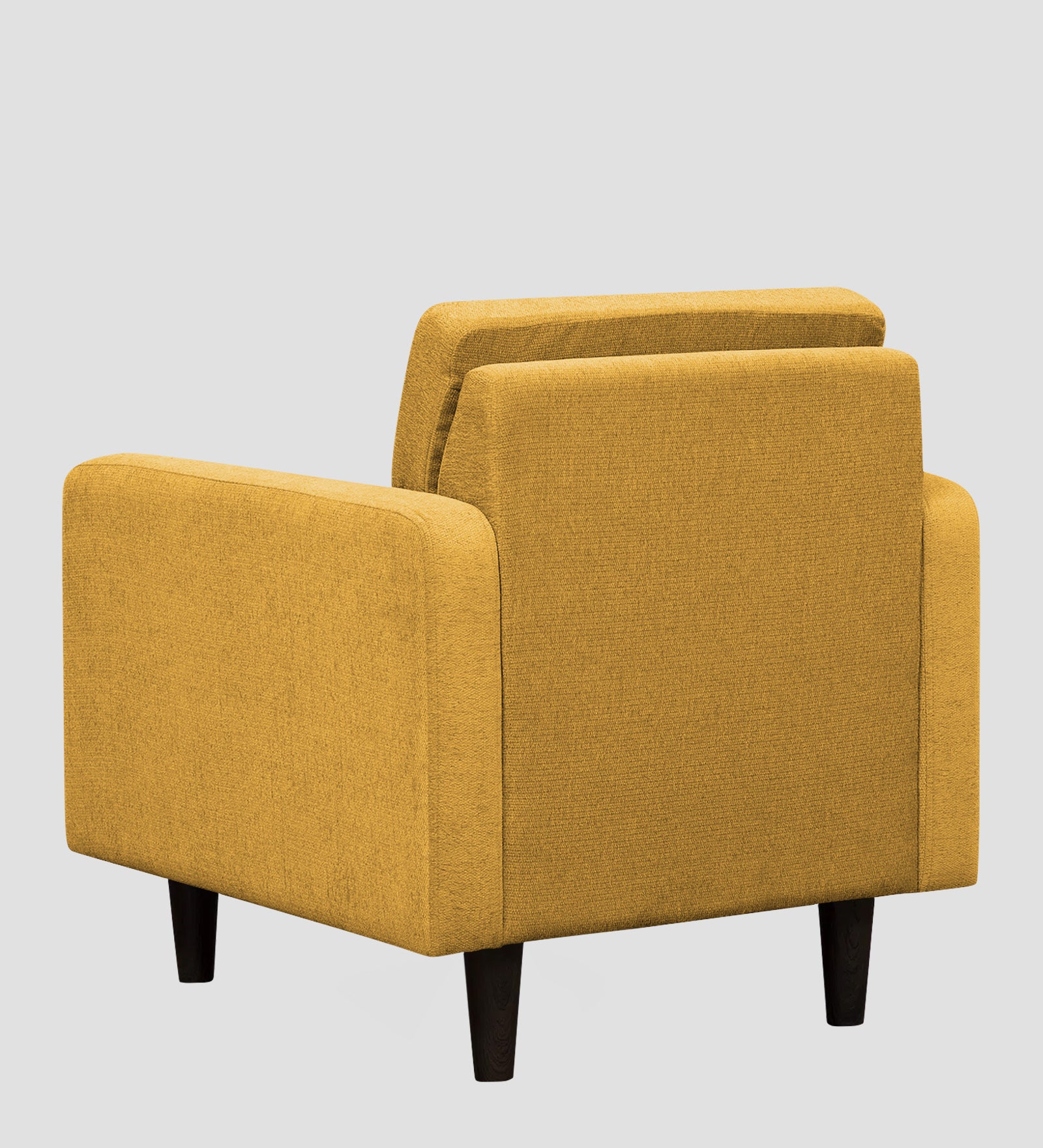Noha Fabric 1 Seater Sofa In Bold Yellow Colour - Febonic Living