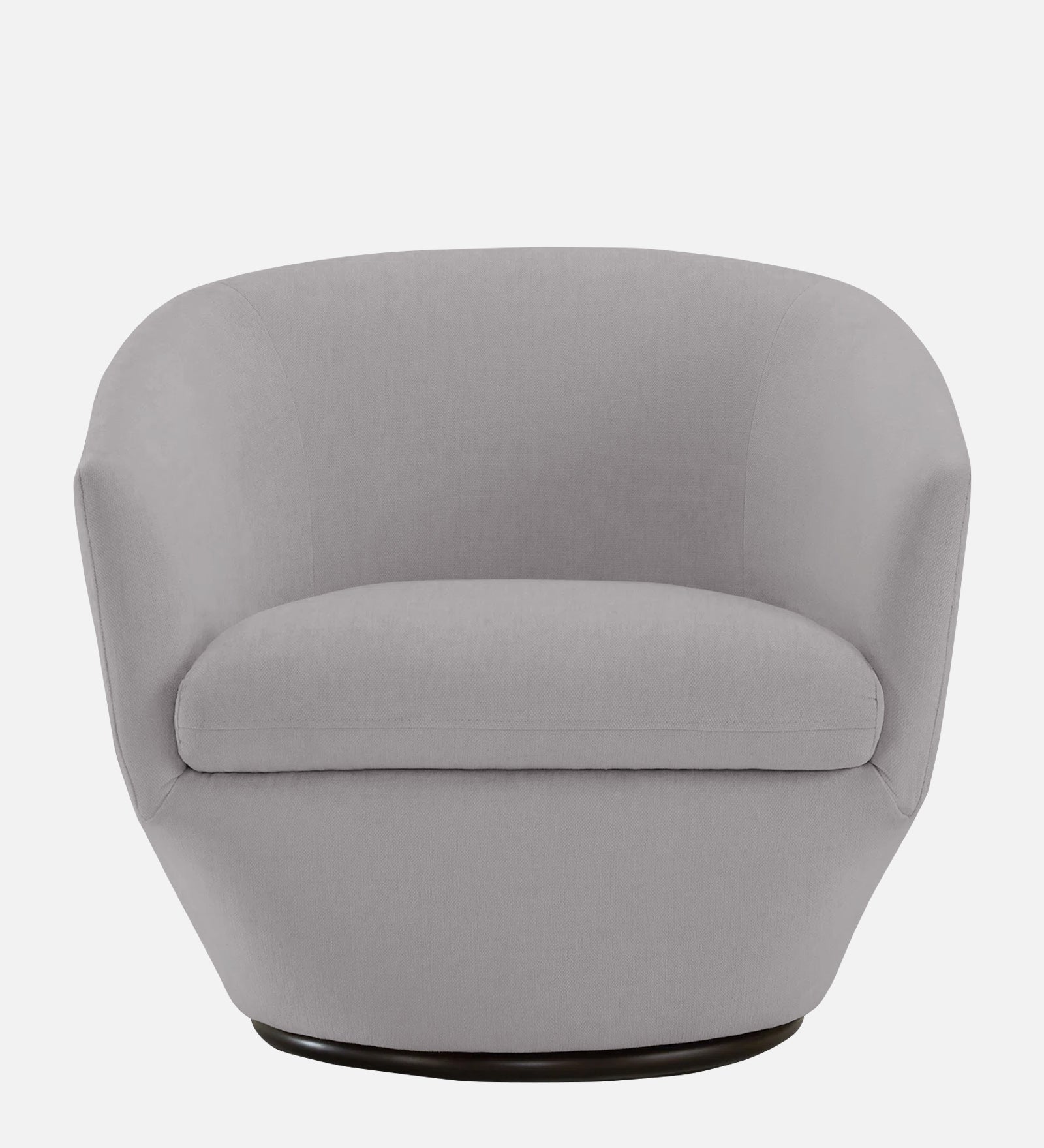 Haddie Velvet Swivel Chair In Concrete Grey Colour - Febonic Living