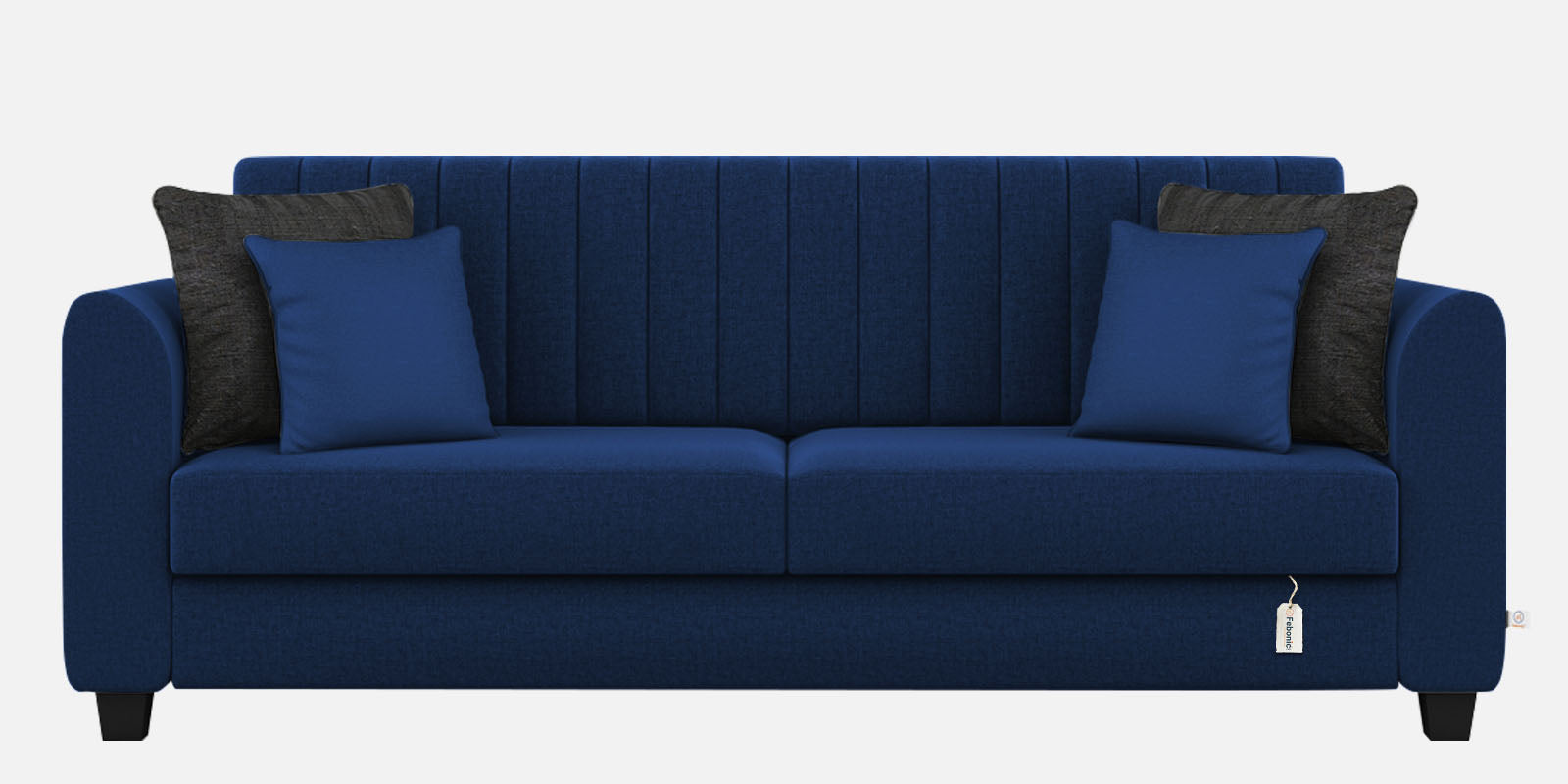 Cosmic Fabric 3 Seater Sofa In Royal Blue Colour - Febonic Living