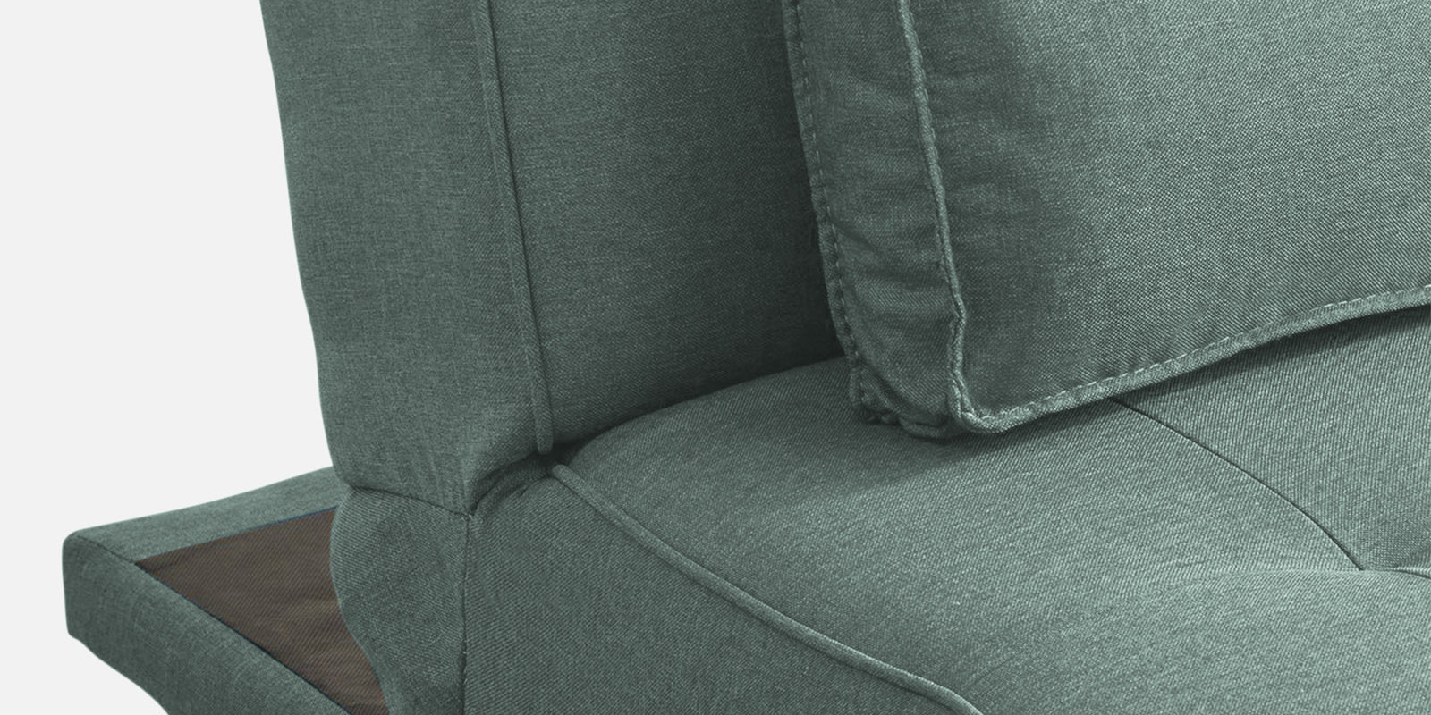 Jerry Fabric 3 Seater Convertible Sofa Cum Bed In Suka Blue Colour - Febonic Living