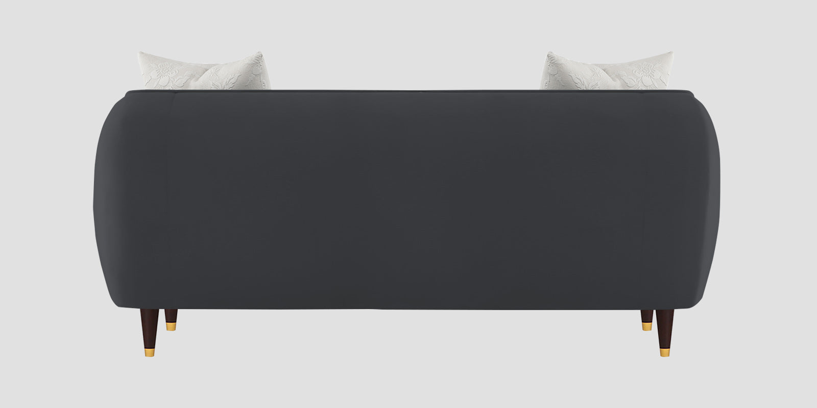 Hairo Velvet 2 Seater Sofa In Davy Grey Colour - Febonic Living
