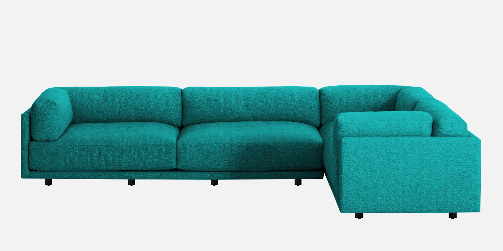 Nixon Fabric 6 Seater RHS Corner Sofa In Sea Green Colour - Febonic Living