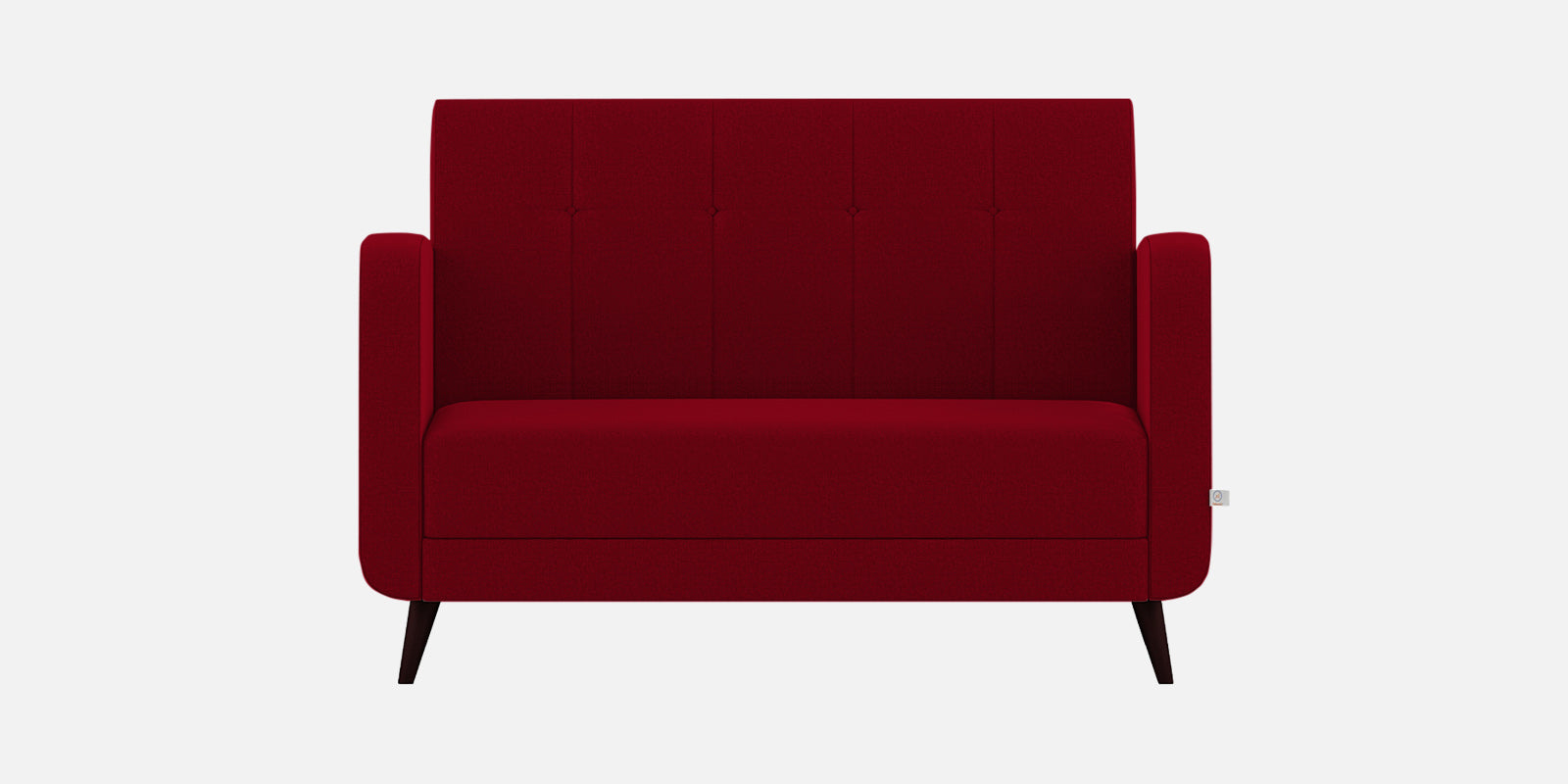 Wiki Velvet 2 Seater Sofa In Cherry Red Colour - Febonic Living