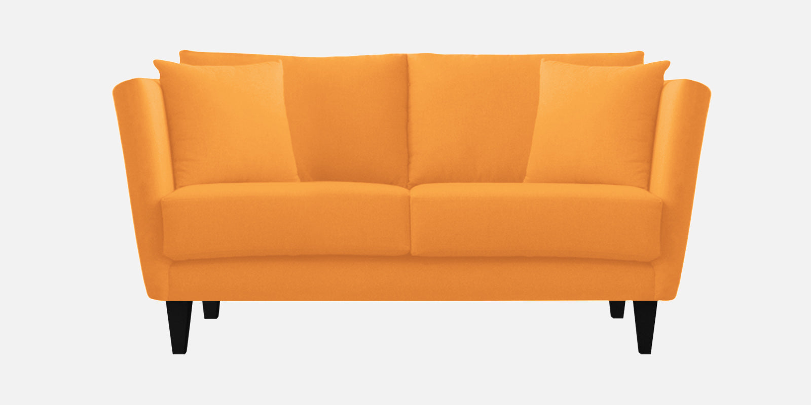 Norway Velvet 2 Seater Sofa In Tangerine Orange Colour - Febonic Living