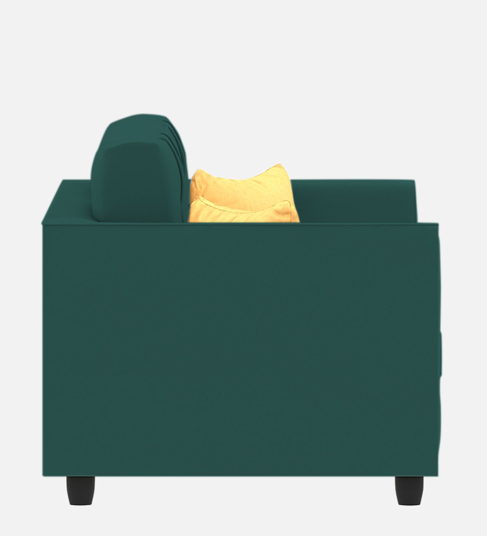 Nestin Velvet 1 Seater Sofa In Pine Green Colour - Febonic Living