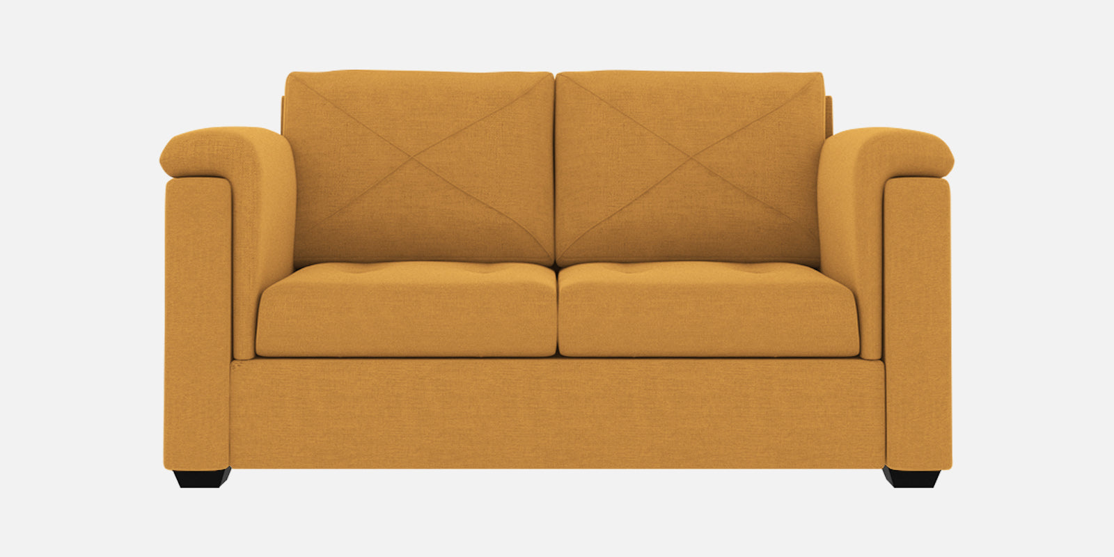 Andres Fabric 2 Seater Sofa In Blush Yellow Colour - Febonic Living