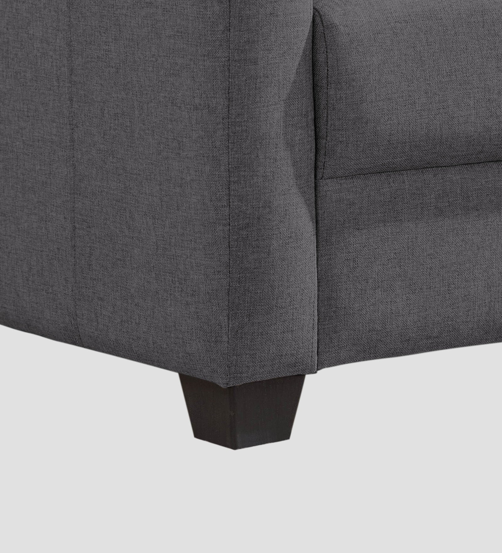 Devo Fabric 1 Seater Sofa In Sudo Grey Colour - Febonic Living