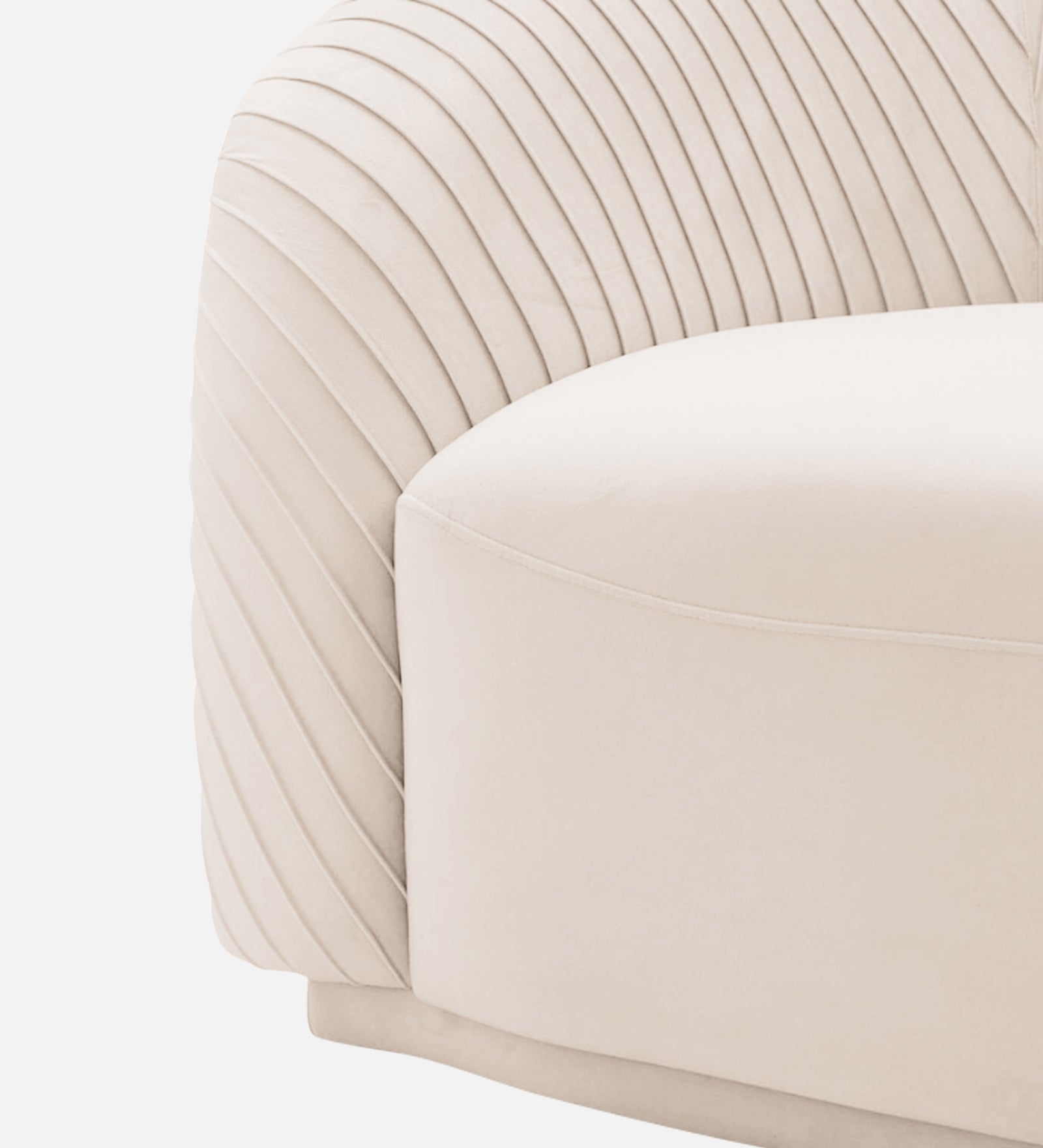 Yara Velvet Fabric 1 Seater Sofa In Camel Beige Colour - Febonic Living