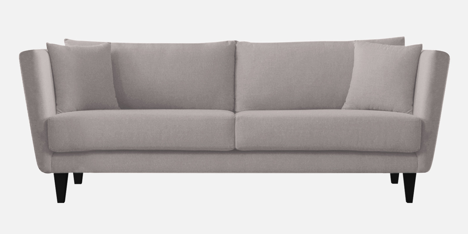 Norway Velvet 3 Seater Sofa In Pearl Grey Colour - Febonic Living