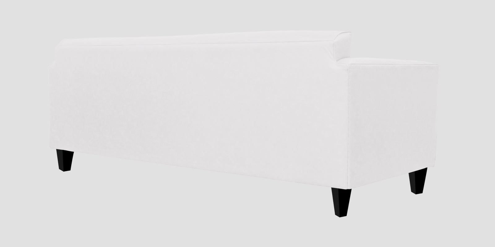 Convi Leatherette 3 Seater Sofa In Cream White Colour - Febonic Living