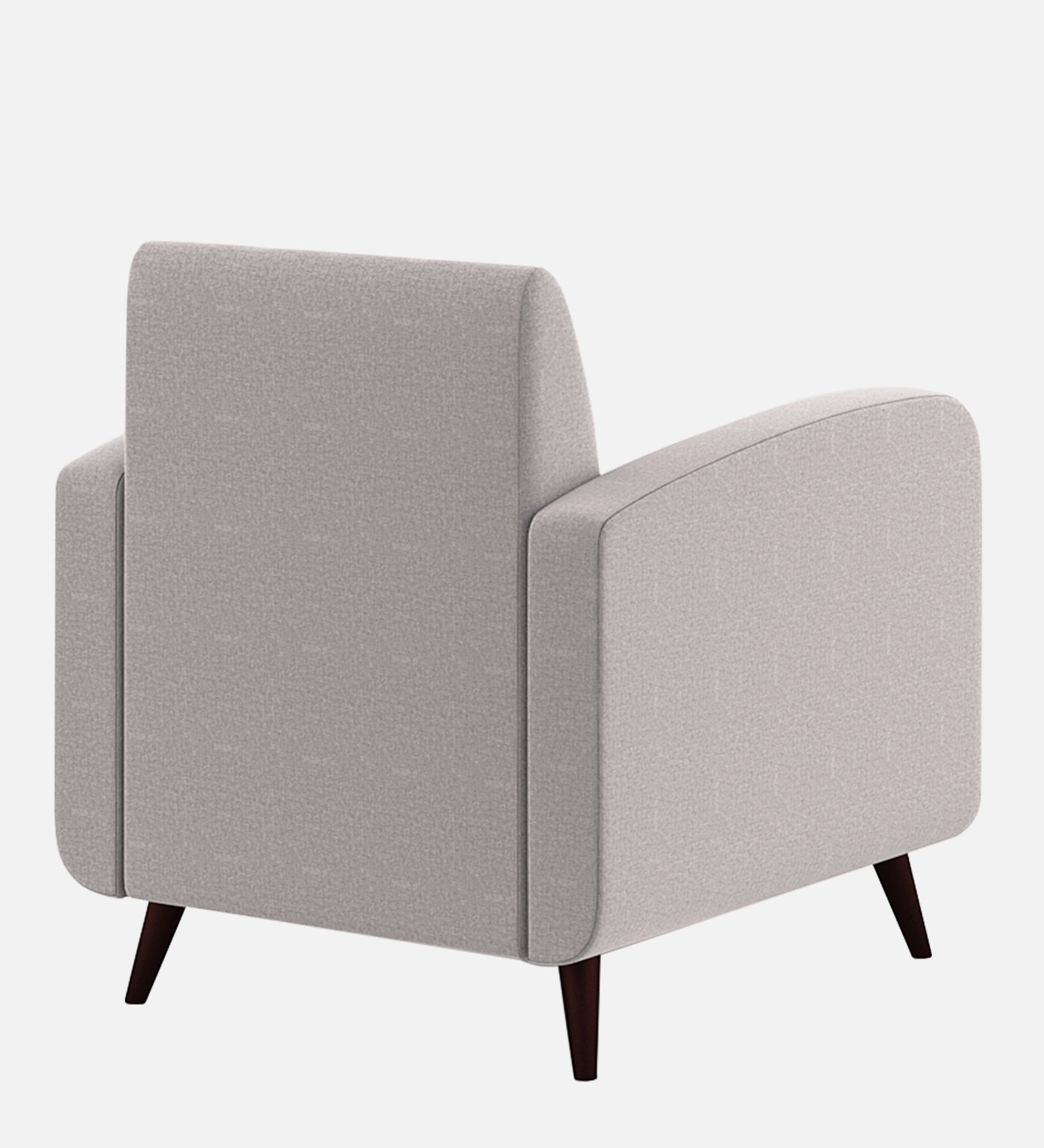 Wiki Velvet 1 Seater Sofa in Pearl Grey Colour